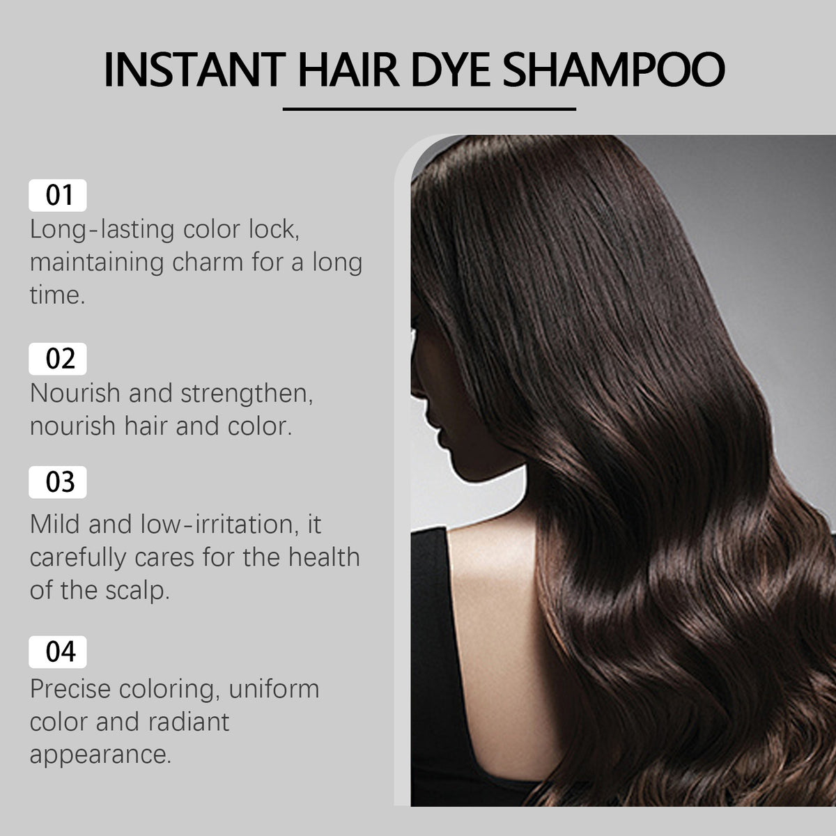 Jaysuing Plant Extract Maintenance DIY Long Lasting Color Rendering Trendy Soft Coloring Shampoo