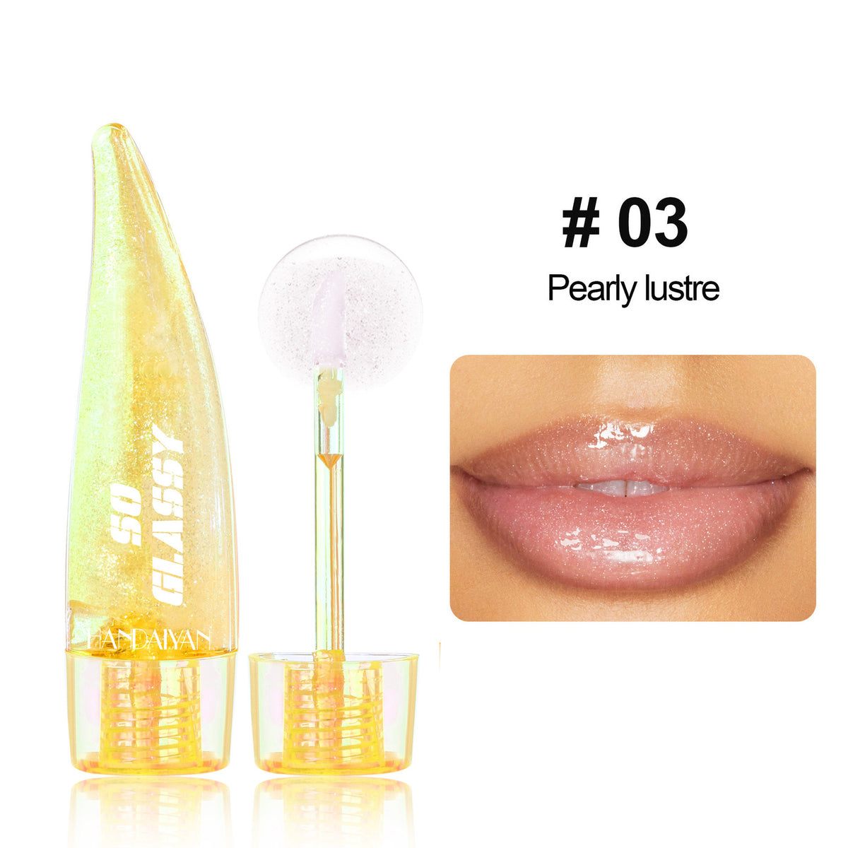 Handaiyan Color-changing Lip Gloss Pearlescent Mirror Glass Transparent