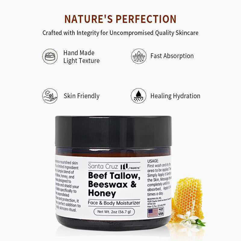 Santa Cruz Tunmate Beef Tallow 56.7g Face Cream Lasting Moisturizing Soothing Facial Skin Firming Increase Facial Elasticity Nourishing Smooth Skin Care