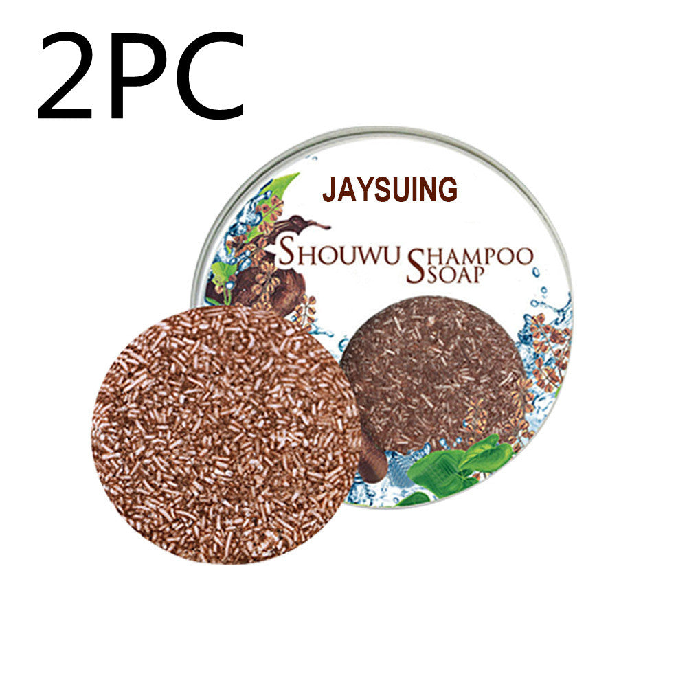 Jaysuing Polygonum Multiflorum Shampoo Soap Black Hair Black Hair Remove Mites And Dandruff