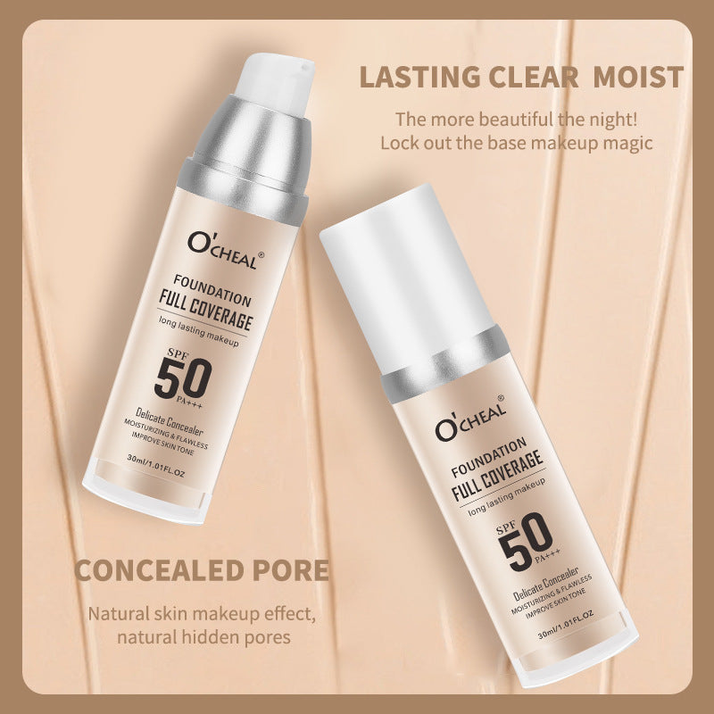 O'Cheal Temperature Change Liquid Foundation Moisturizing Concealer Long-lasting Clothes