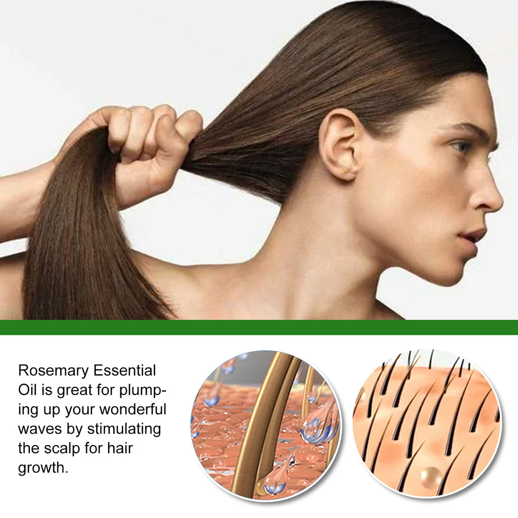 Eelhoe Rosemary Hair Care Essential Oil Anti-loss Hair Growth Hair Care Nourish Scalp Hair Roots