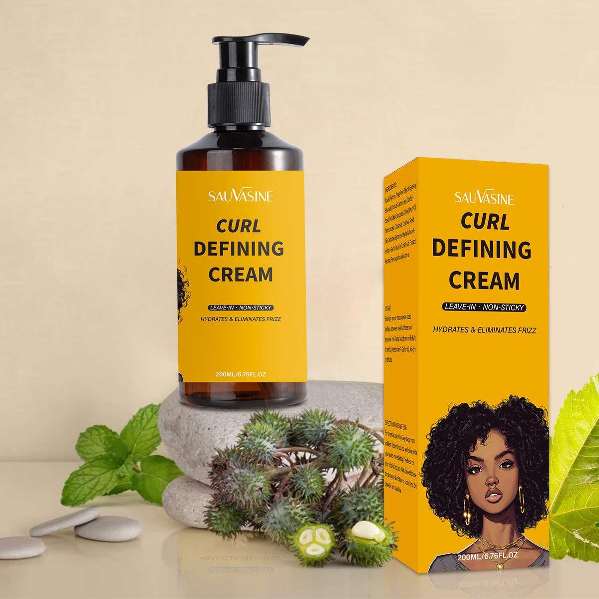 Sauvasine Curly Hair Double Eyelid Cream 200ml