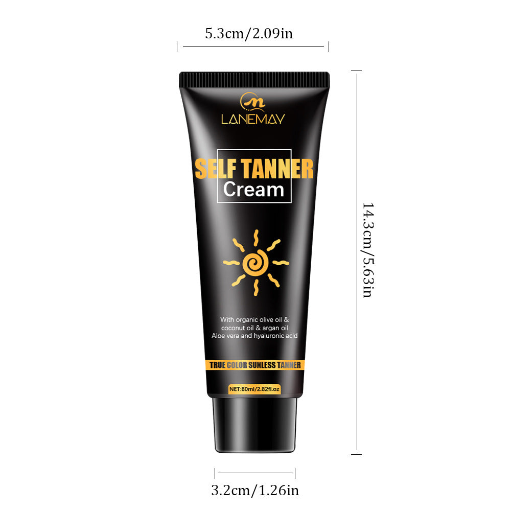 Lanemav Black Cream Tanning Cream Wheat Color Sunbath