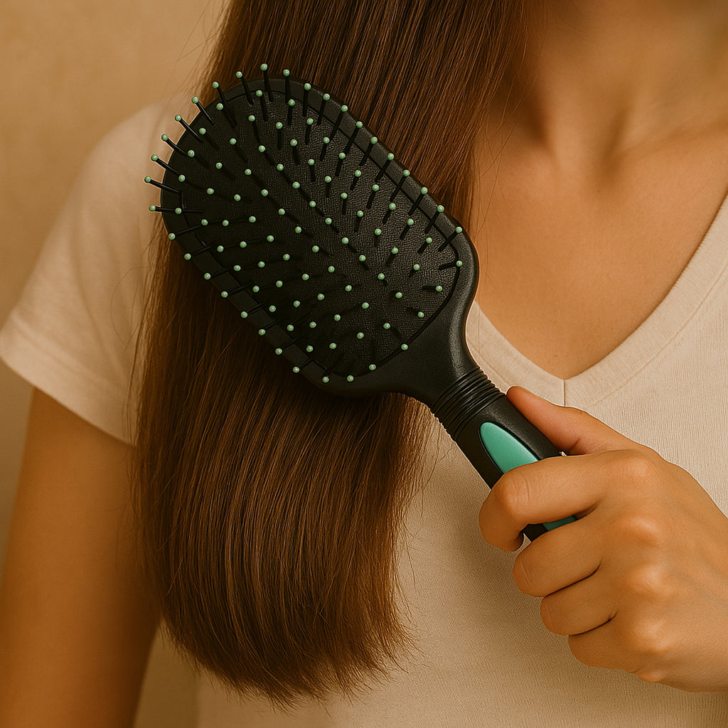 2-in-1 Hair Comb Brush With Mirror