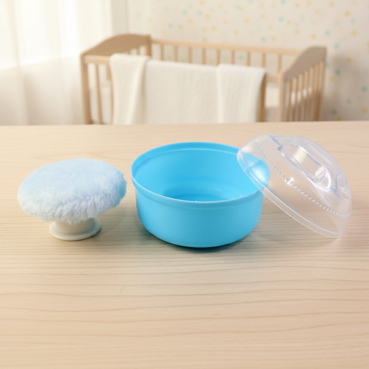 Baby Powder Puff Storage Box Set