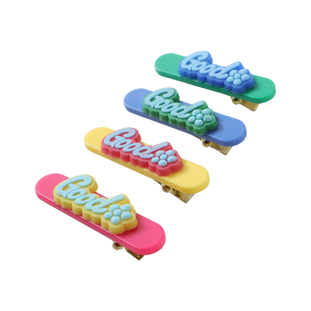 Colorful Good Design Hair Clips (4 Pc)